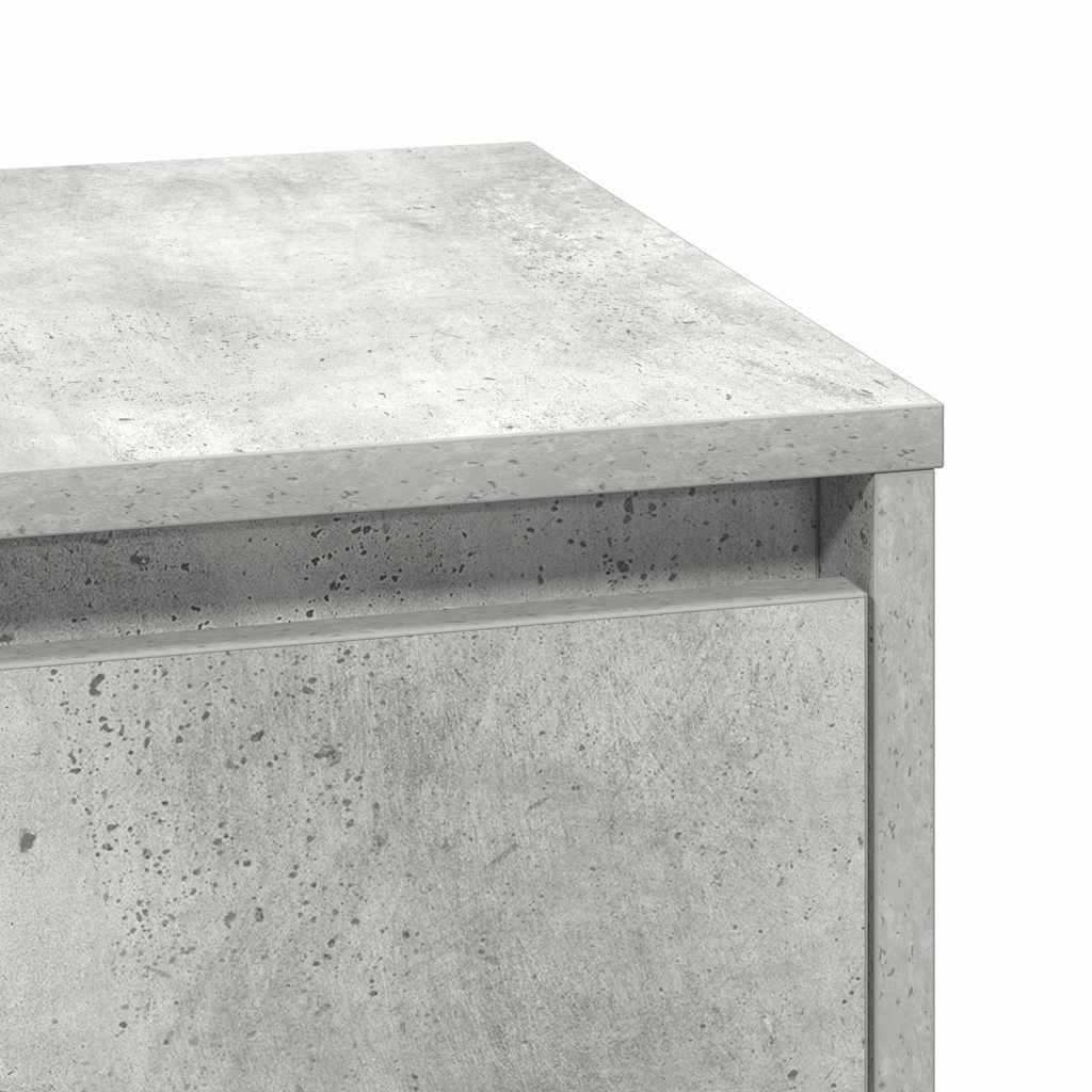 Dulap de noapte Gri din beton 39 x 34,5 x 50 cm Lemn compozit