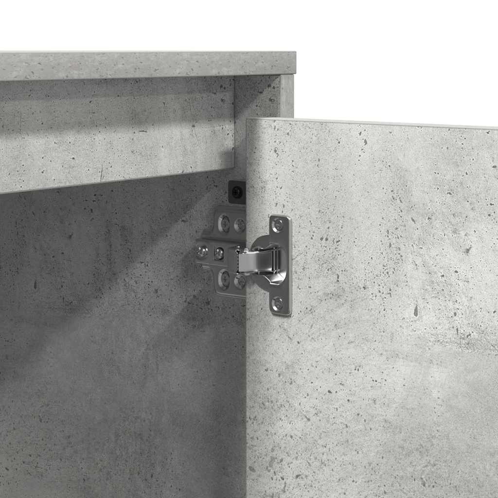 Dulap de noapte Gri din beton 39 x 34,5 x 50 cm Lemn compozit