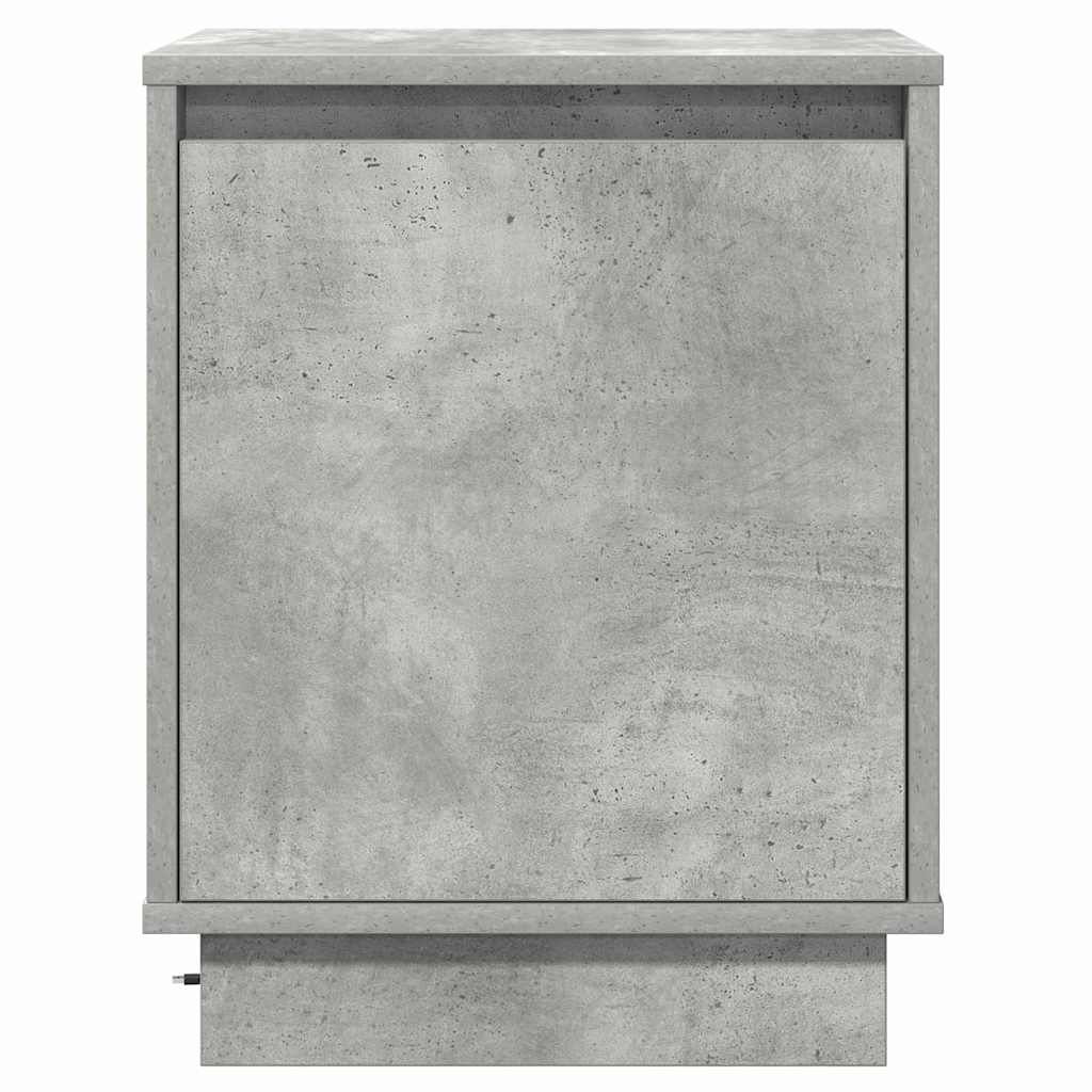 Dulap de noapte Gri din beton 39 x 34,5 x 50 cm Lemn compozit