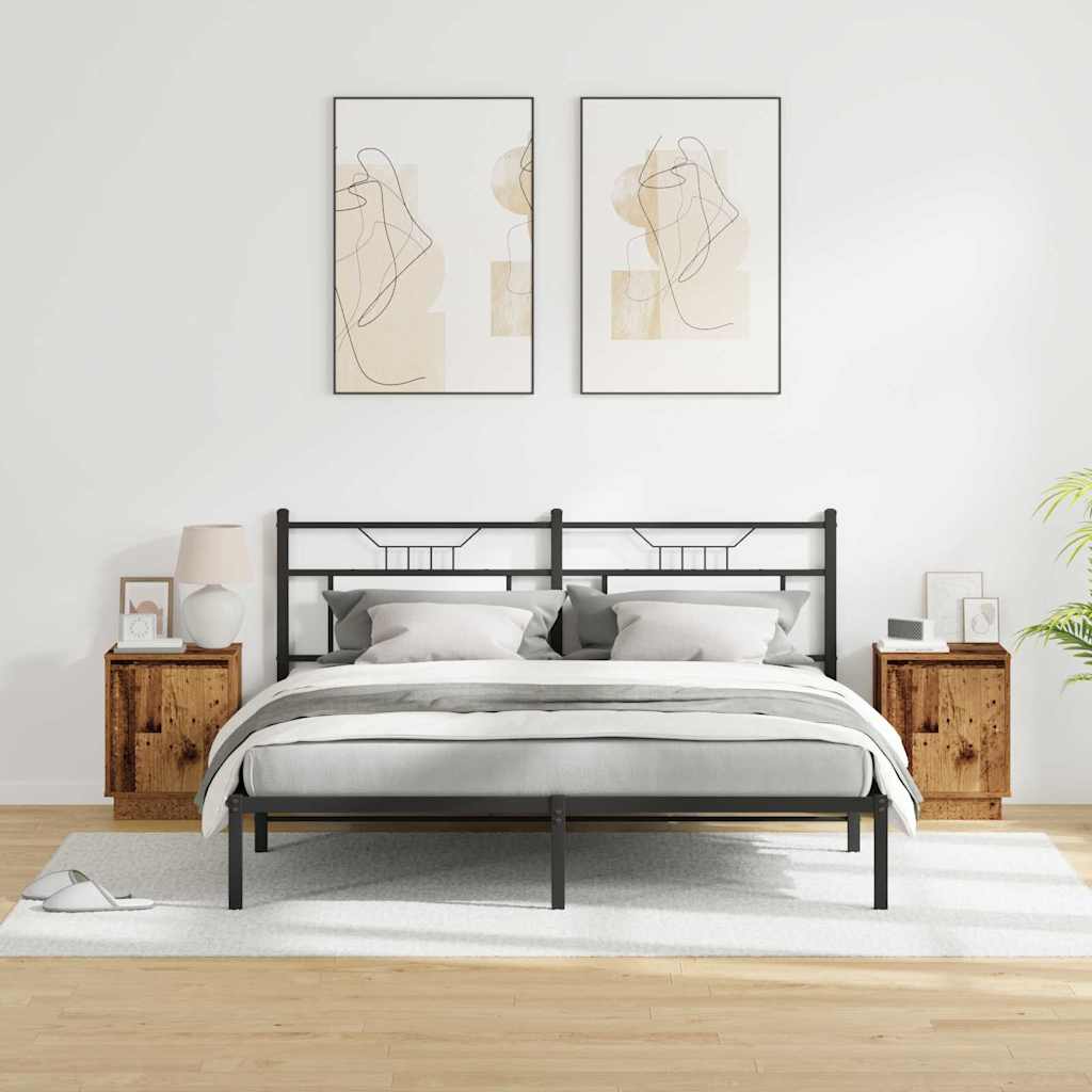 Dulap de noapte 2 pcs Lemn vechi 39 x 34,5 x 50 cm