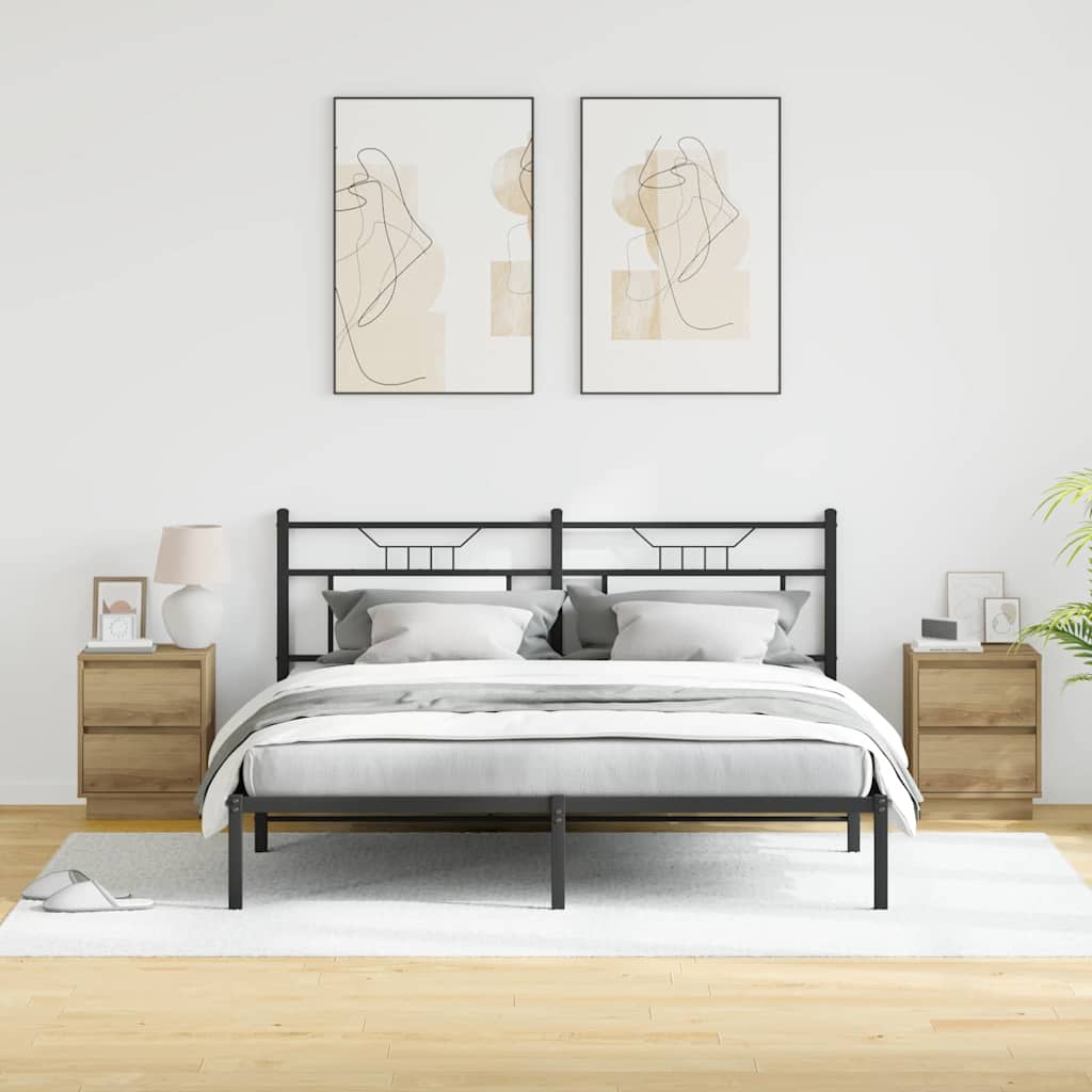 Dulap de noapte 2 pcs Stejar Artizanal 39 x 34,5 x 50 cm