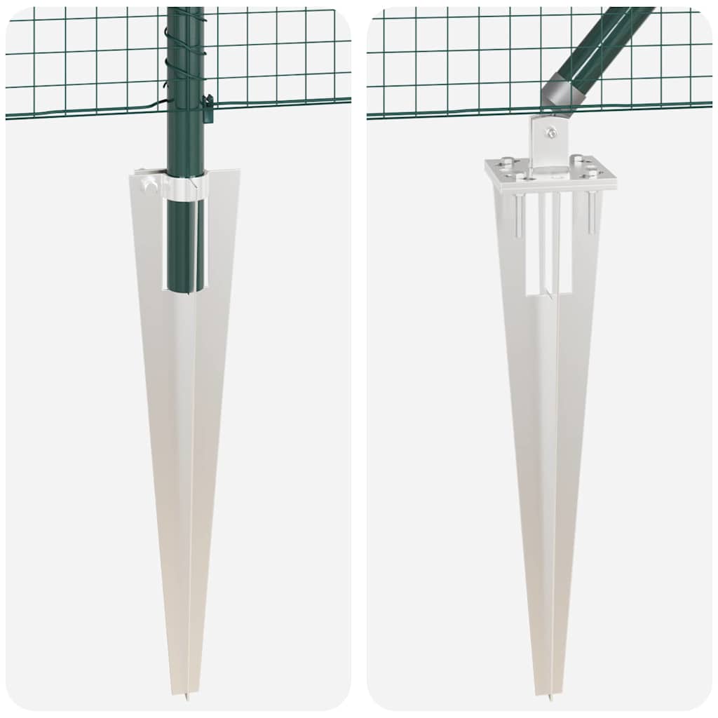 Stâlp de gard. Verde 25 x 1,5 m (plasă de 25 x 25 mm) Oțel