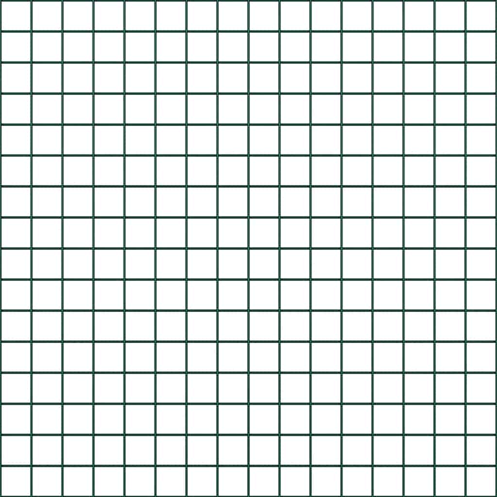 Stâlp de gard. Verde 50 x 1 m (plasă 16 x 16 mm) Oțel și PVC