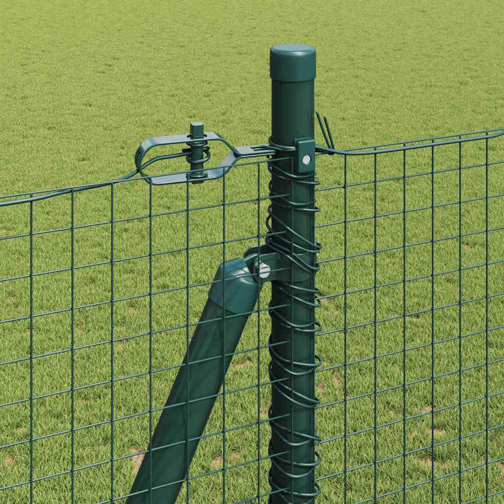 Stâlp de gard. Verde 50 x 1,4 m (plasă 25 x 25 mm) Oțel și PVC