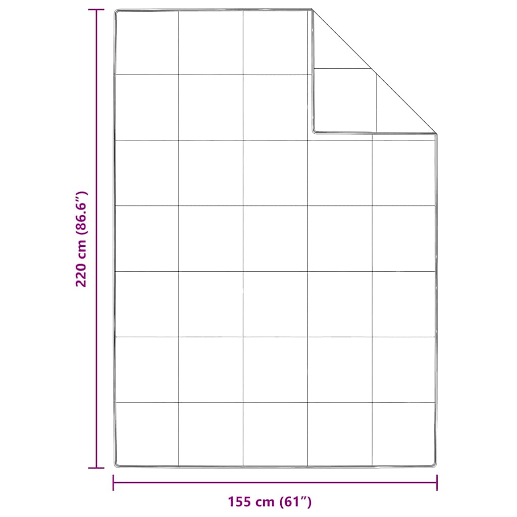 Pilotă de vară Alb 155 x 220 cm Pene