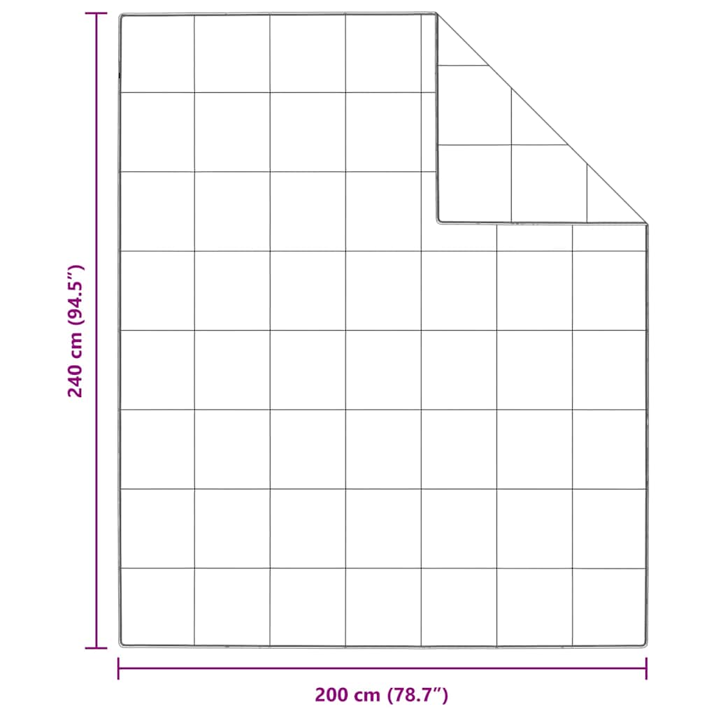 Pilotă Alb 240 x 200 cm Pene