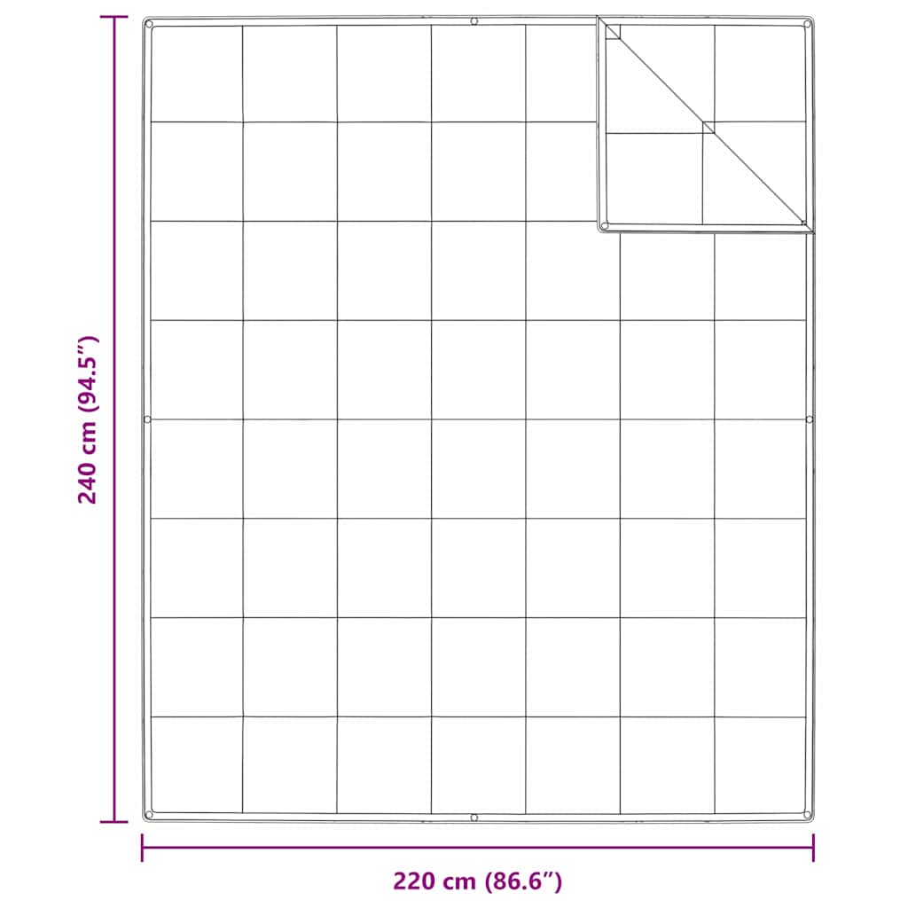 Duvet 2 în 1 Alb 240 x 220 cm Pene