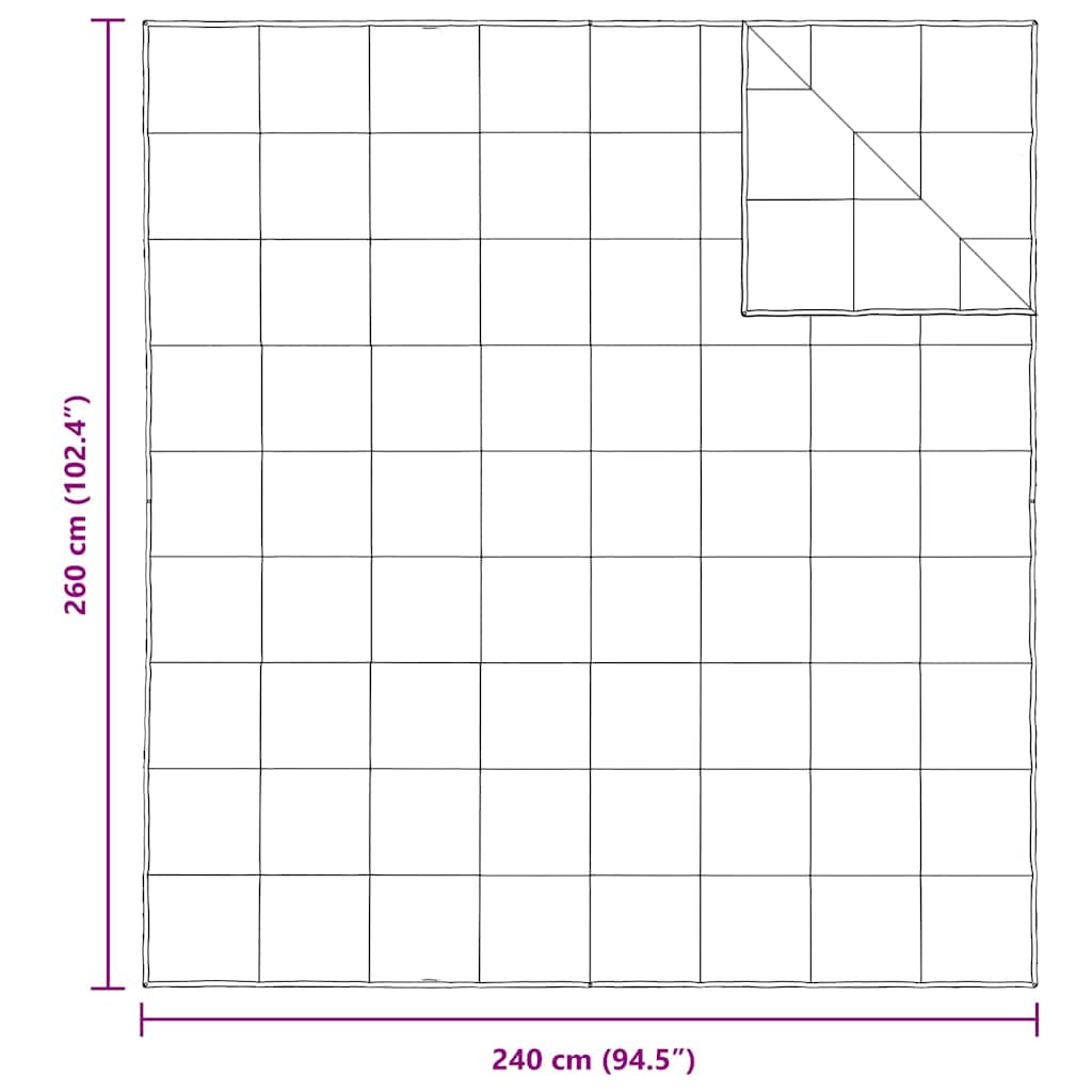 Duvet 2 în 1 Alb 240 x 260 cm Pene