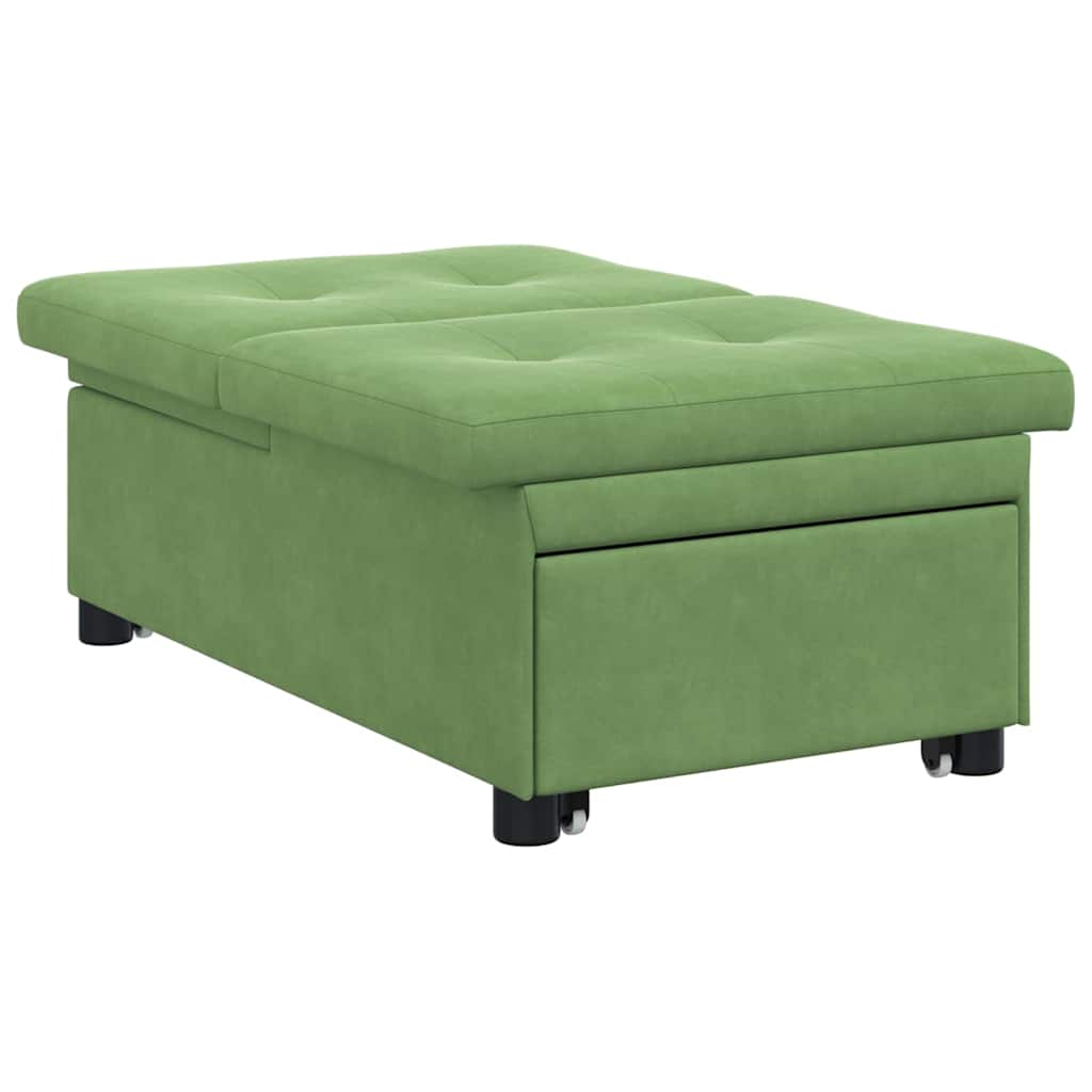 Pat canapea Verde deschis 194 x 67 x 82 cm Catifea