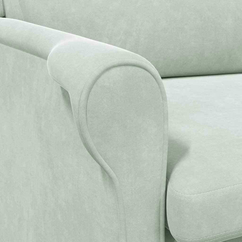 fotoliu Gri deschis 76 x 94 x 102 cm Catifea