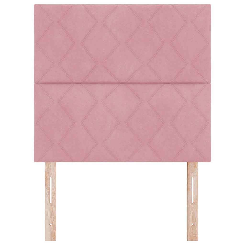 Tăblie cap cu headboard Roz 90 cm Catifea
