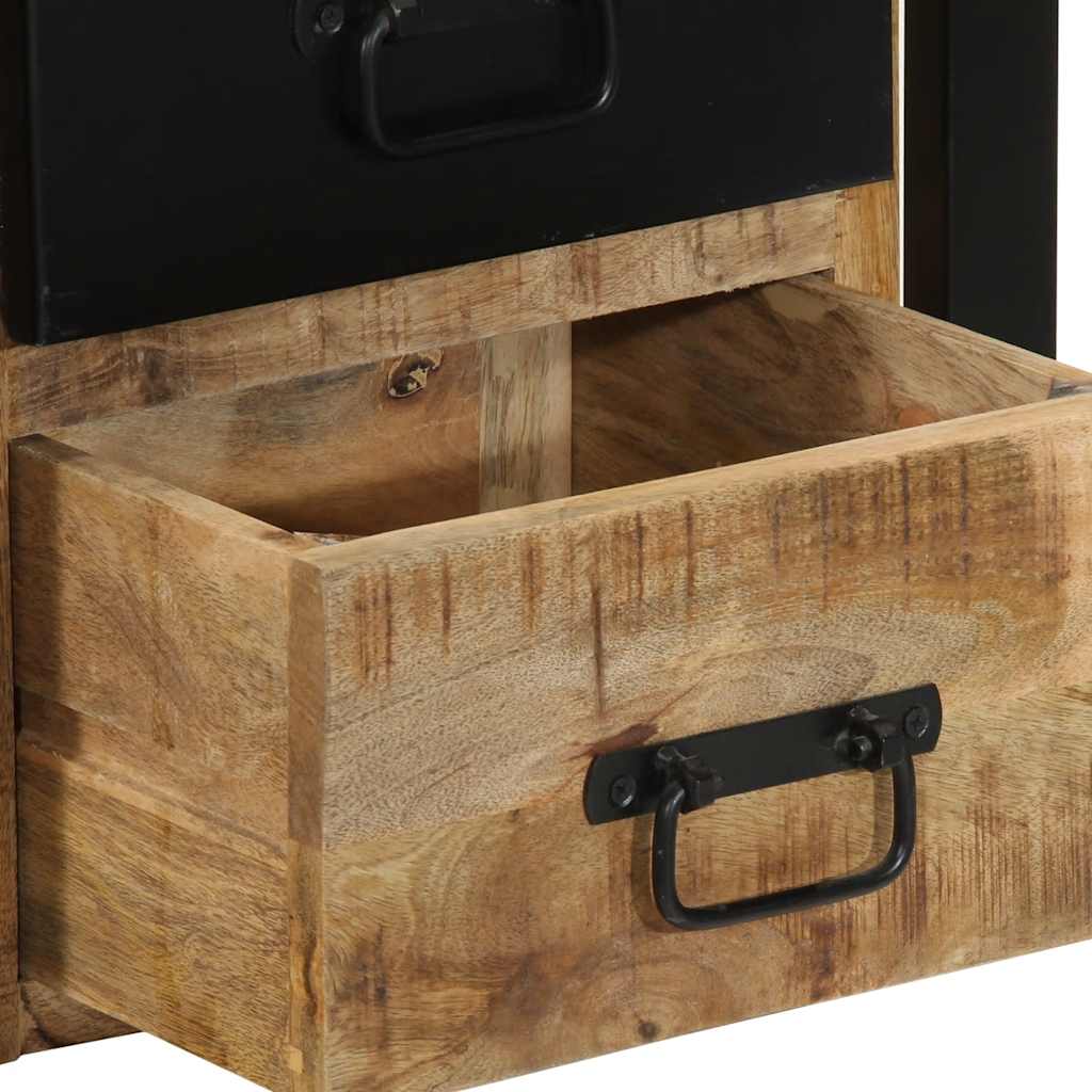 Noptiere 2 buc 40x35x40 cm lemn masiv de mango