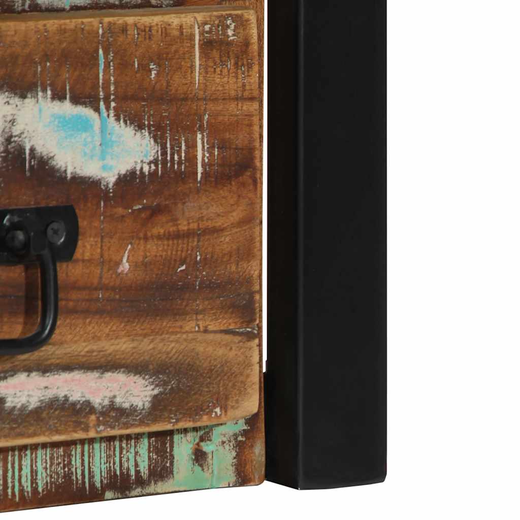 Noptiere 2 buc multicolore 40x35x40 cm lemn masiv recuperat