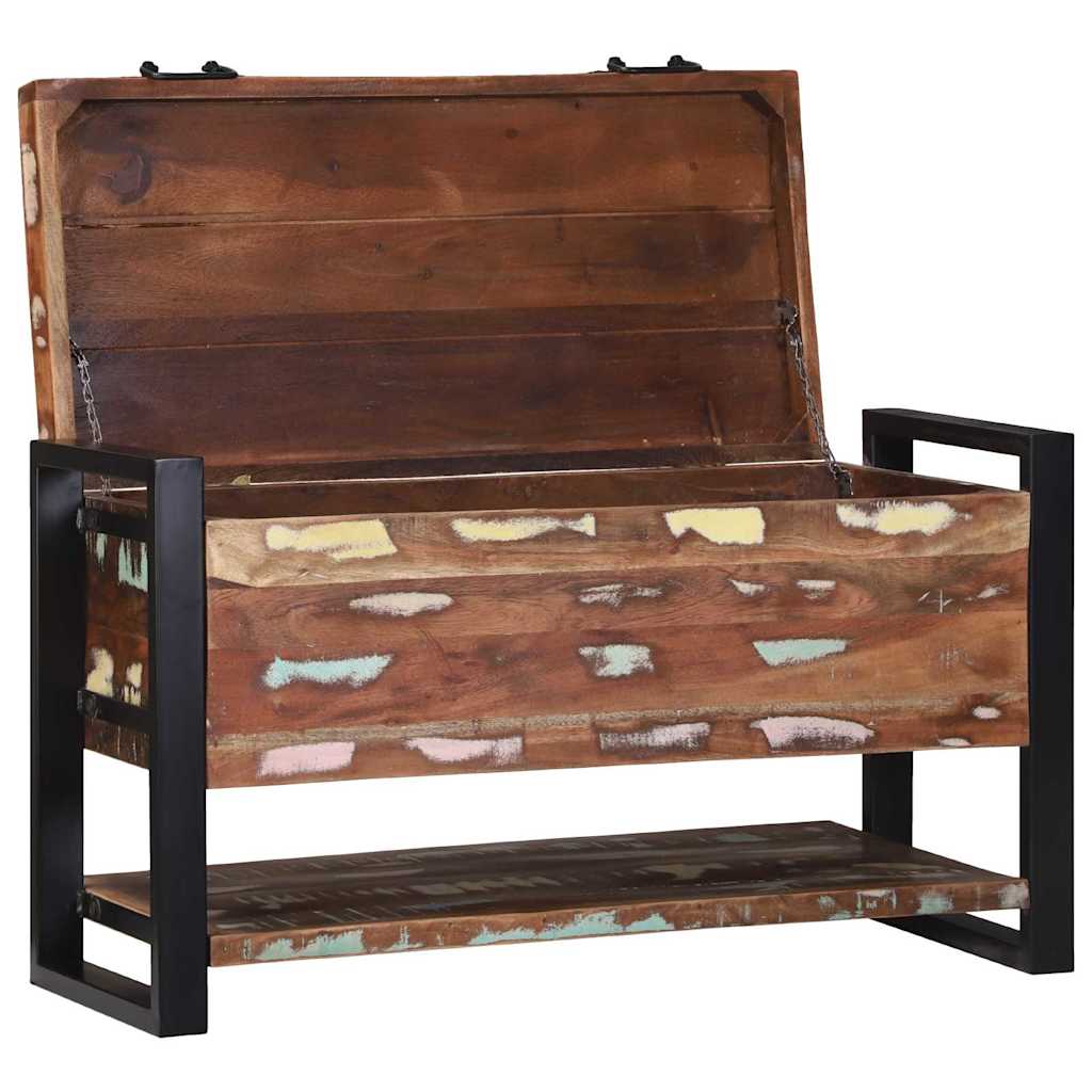 Cutie de depozitare Multicolour Lemn masiv recuperat