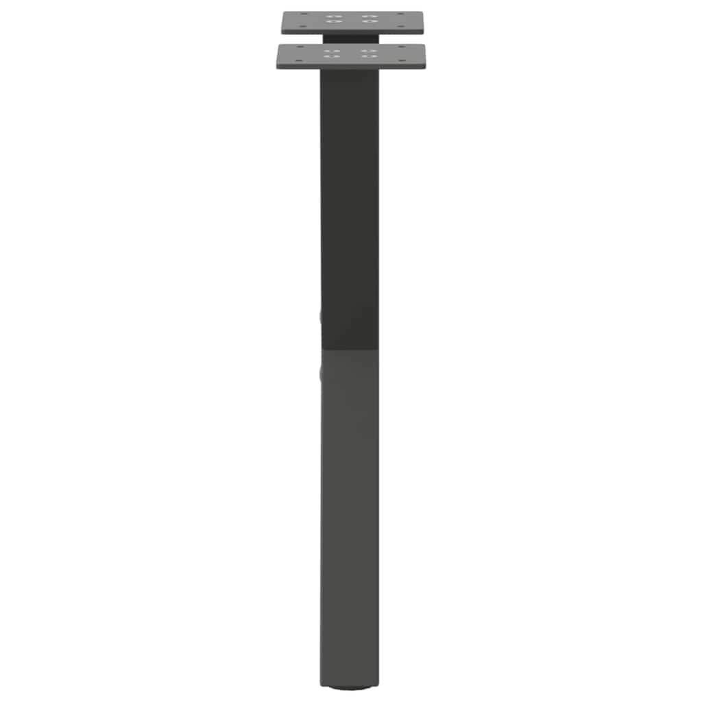 Picioare pentru măsuță de cafea în formă de X, 2 buc., antracit, 38x(42-43) cm, oțel