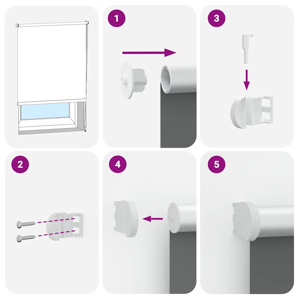 Jaluzea cu role opace Bej 135x230 cm Lățime material 131,6 cm