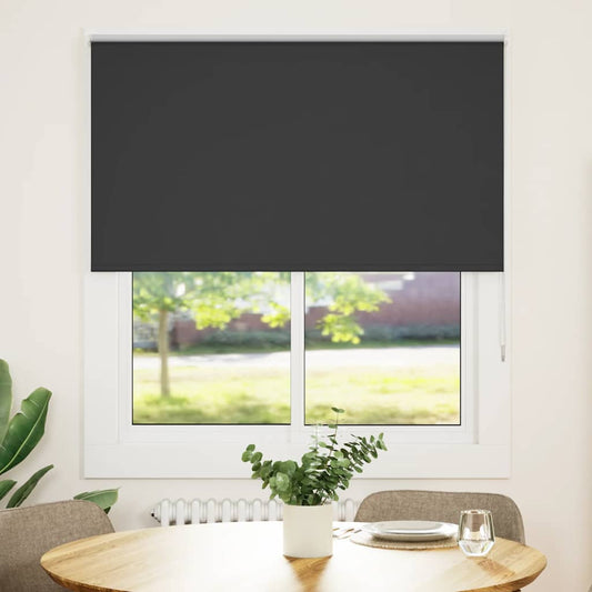 Jaluzea cu role opace negru 140x175 cm Lățime material 136,6 cm
