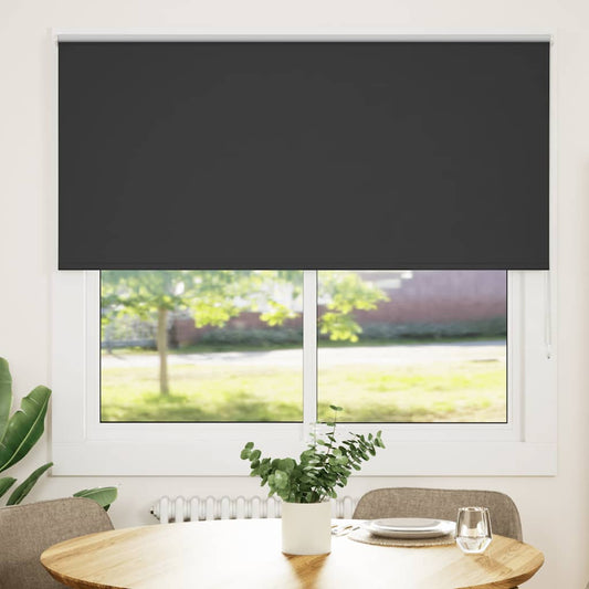 Jaluzea cu role opace negru 165x175 cm Lățime material 161,6 cm