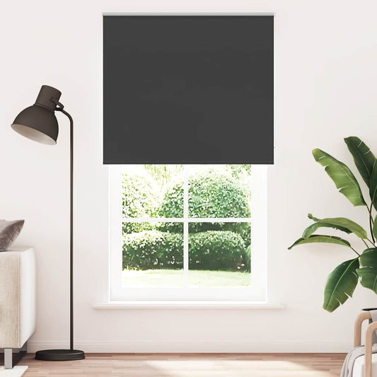 Jaluzea cu role opace negru 130x210 cm lățime material 126,6 cm