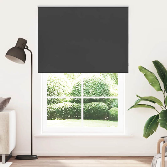 Jaluzea cu role opace negru 145x210 cm lățime material 141,6 cm