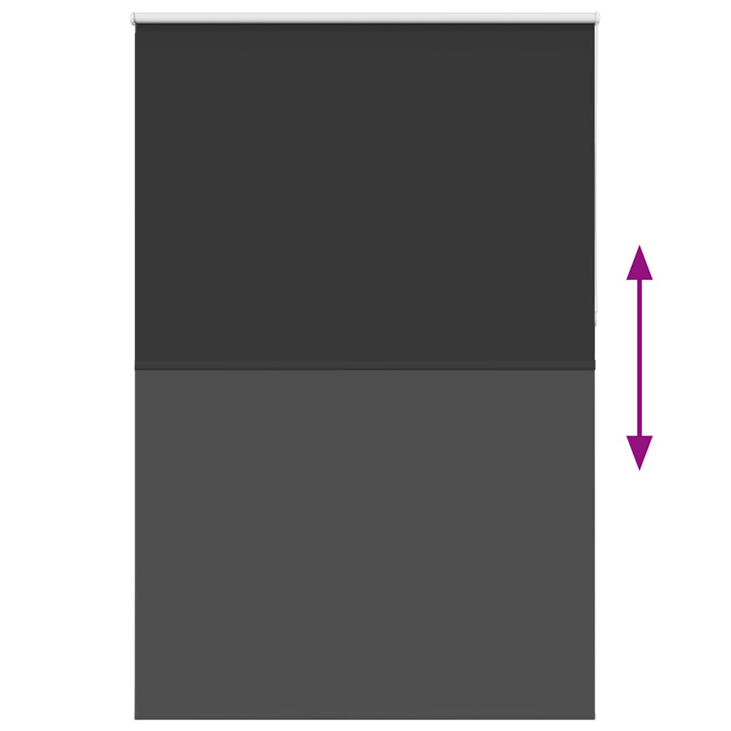 Jaluzea cu role opace negru 165x210 cm Lățime material 161,6 cm