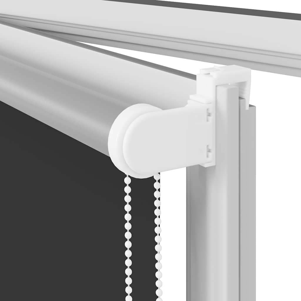 Jaluzea cu role opace negru 125x230 cm Lățime material 121,6 cm