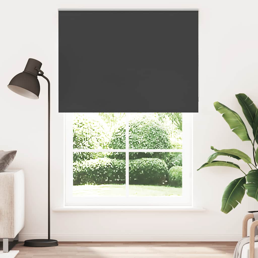 Jaluzea cu role opace negru 145x230 cm lățime material 141,6 cm