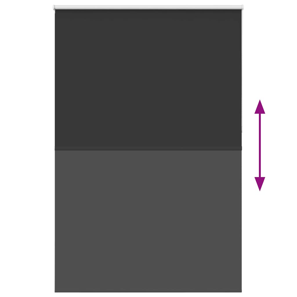 Jaluzea cu role opace negru 155x230 cm lățime material 151,6 cm