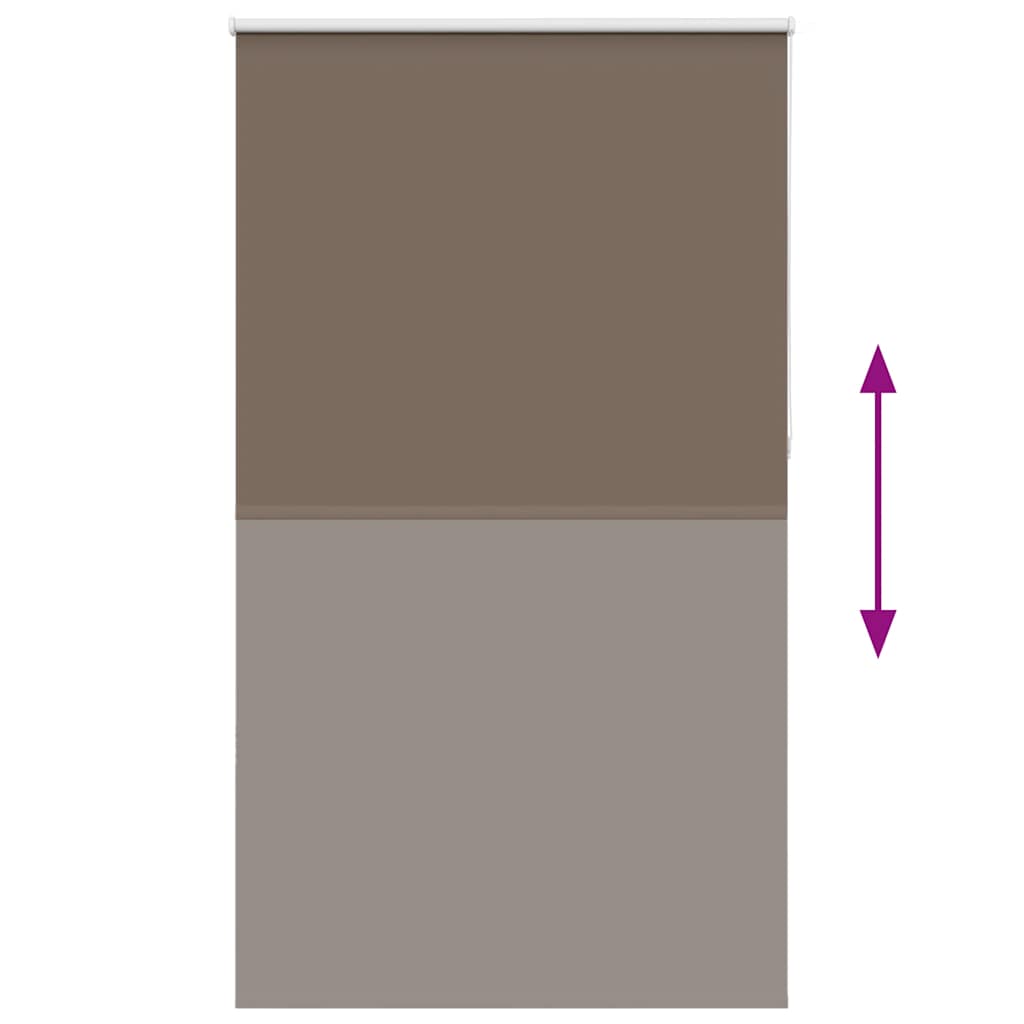 Jaluzea cu role opace cafea 120x230 cm lățime țesătură 116,6 cm