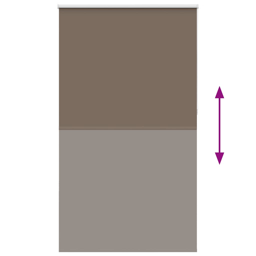 Jaluzea cu role opace cafea 130x230 cm lățime material 126,6 cm