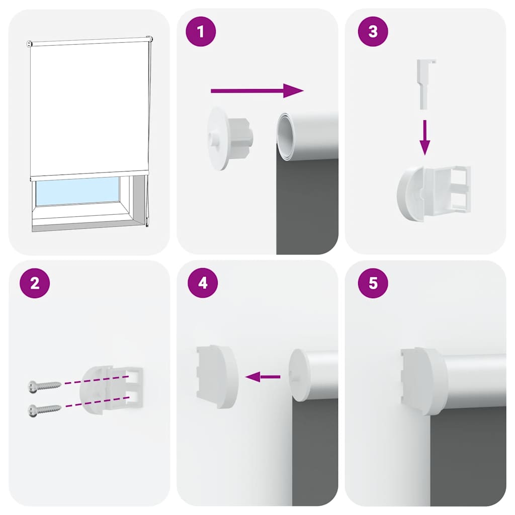 Jaluzea cu role opace Ivoar 130x230 cm Lățime material 126,6 cm