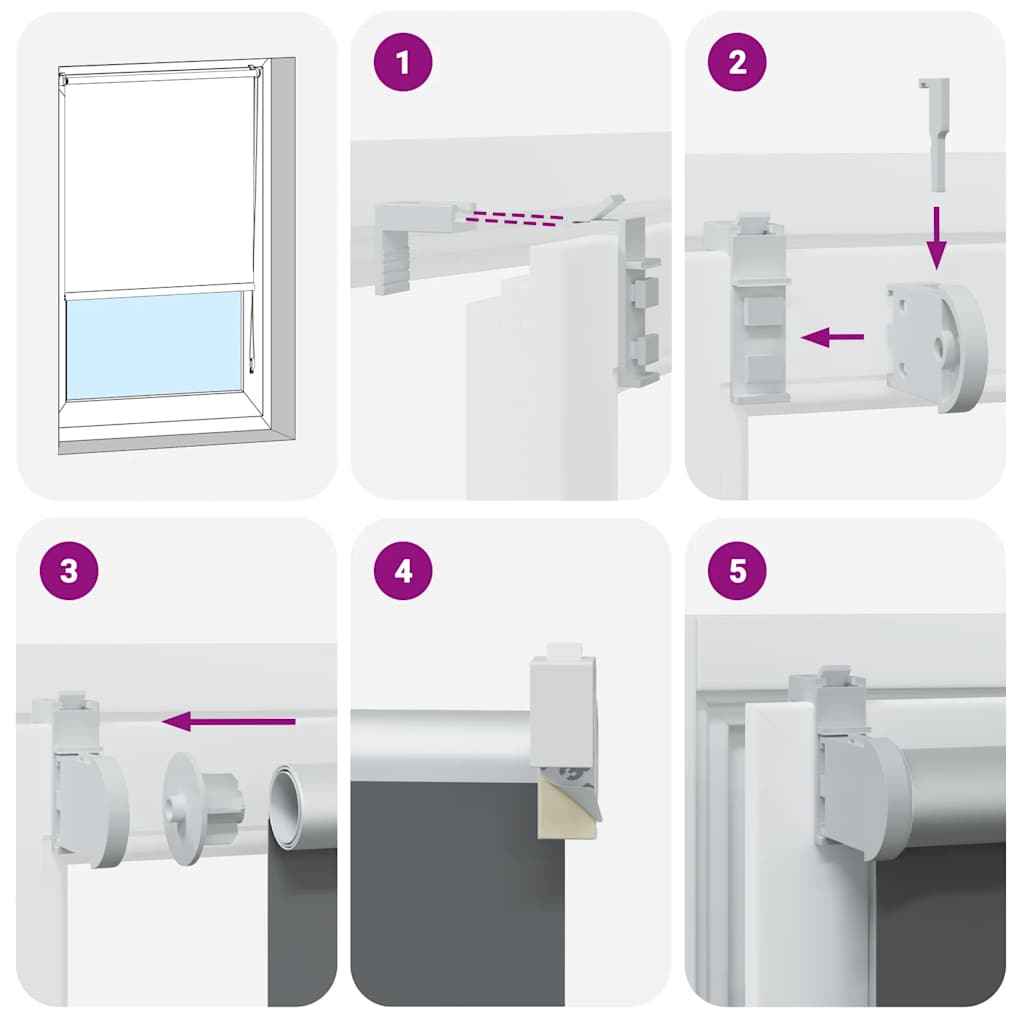 Jaluzea cu role opace Ivoar 165x230 cm Lățime material 161,6 cm