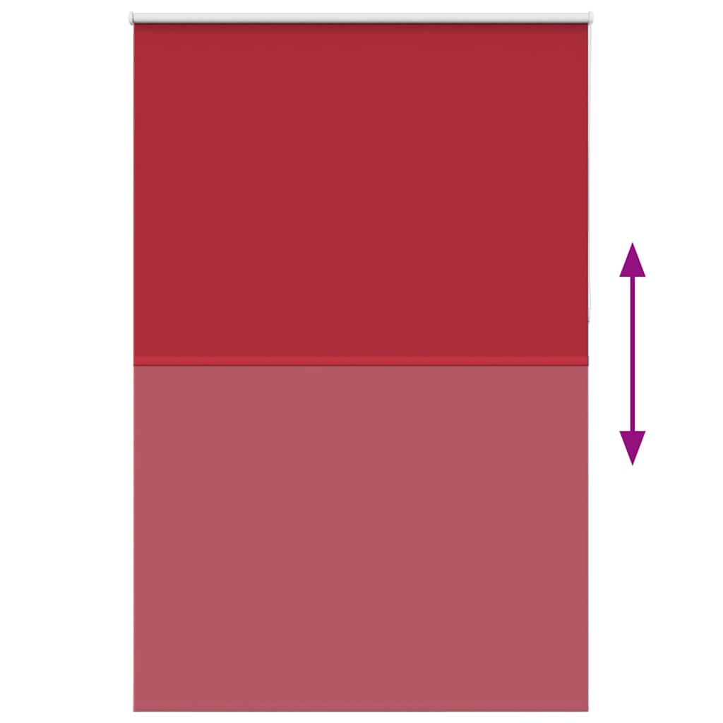 Jaluzea cu role opace Roșu 165x210 cm Lățime material 161,6 cm