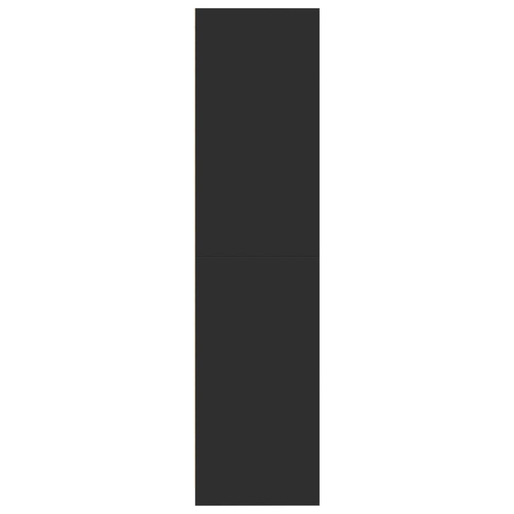 Șifonier, negru, 80x50x200 cm, lemn prelucrat