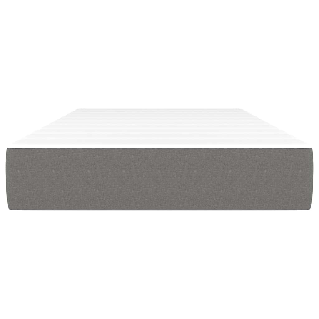 Saltea cu arcuri buzunar de copii, gri închis 80x160 cm textil