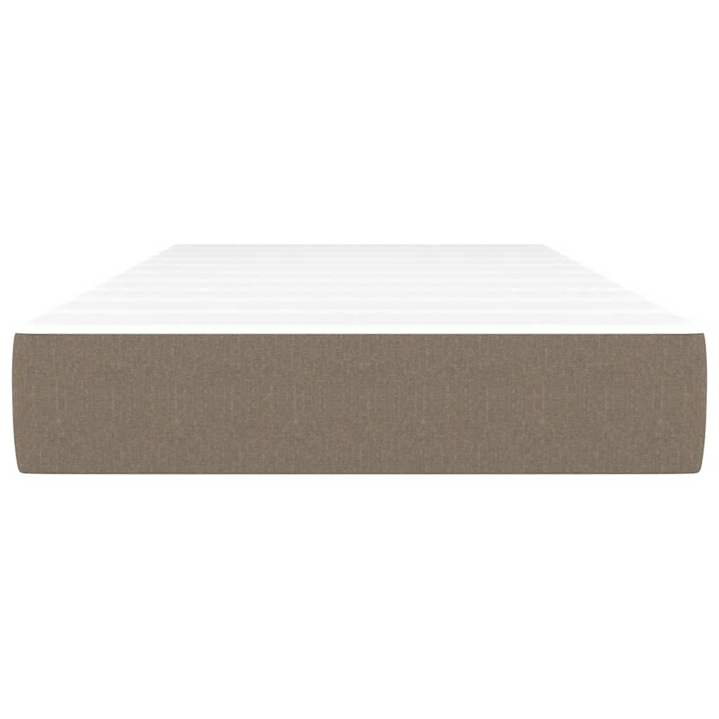 Saltea cu arcuri buzunar de copii, gri taupe 80x160 cm textil