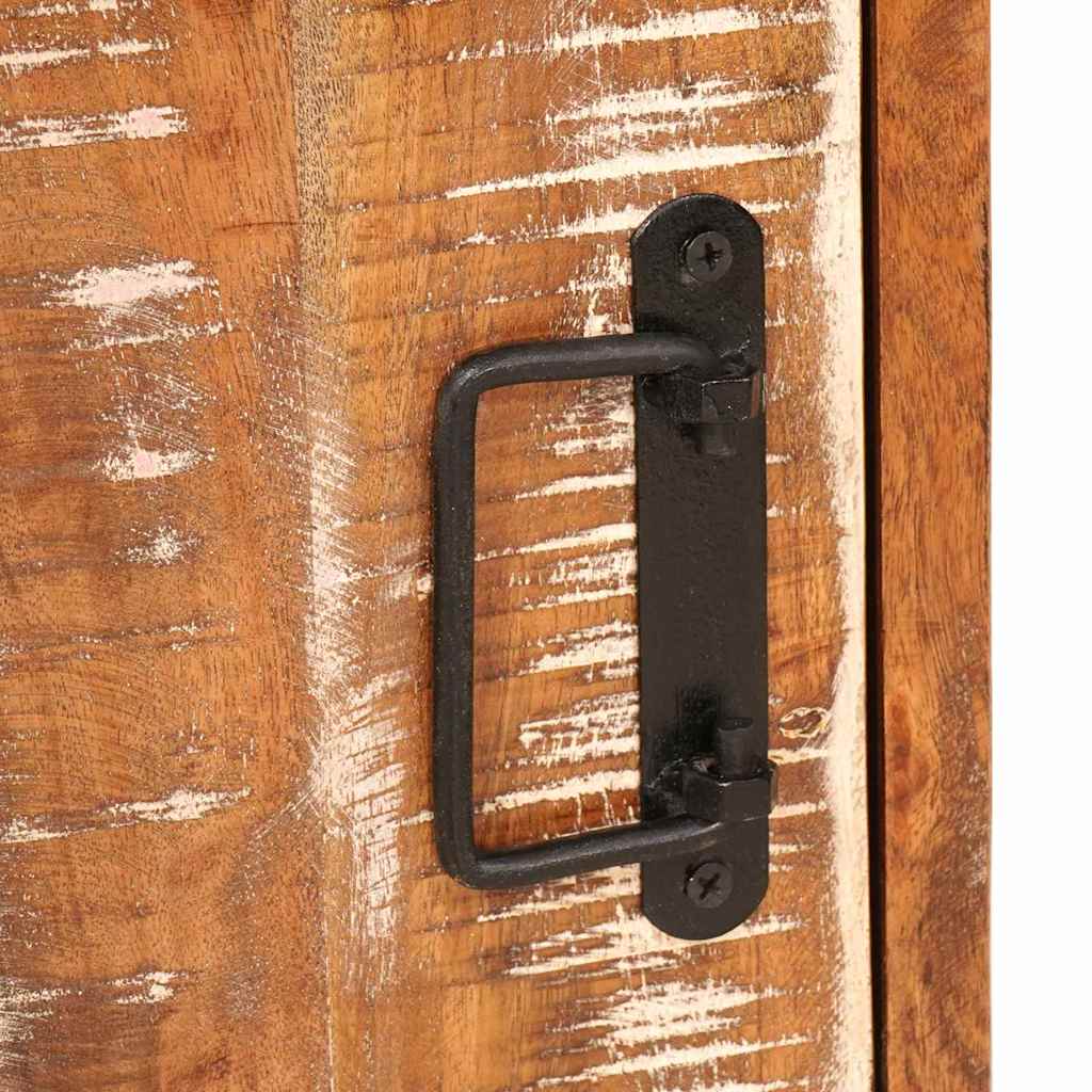 Noptieră 2 pcs Maro 35 x 33 x 48 cm Lemn Solid Recuperat