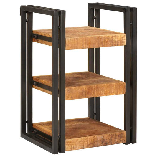 Noptieră Maro și negru 38 x 33 x 58 cm Lemn de mango solid