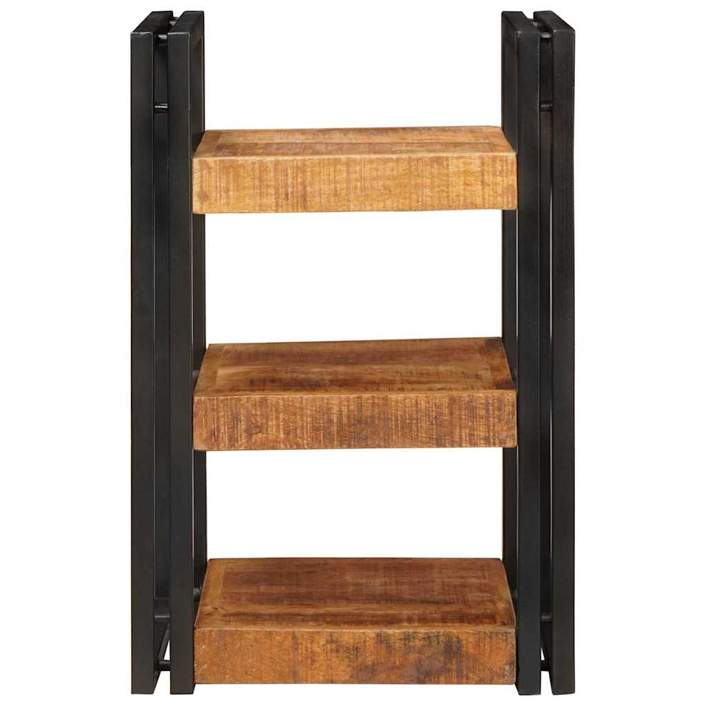 Noptieră Maro și negru 38 x 33 x 58 cm Lemn de mango solid