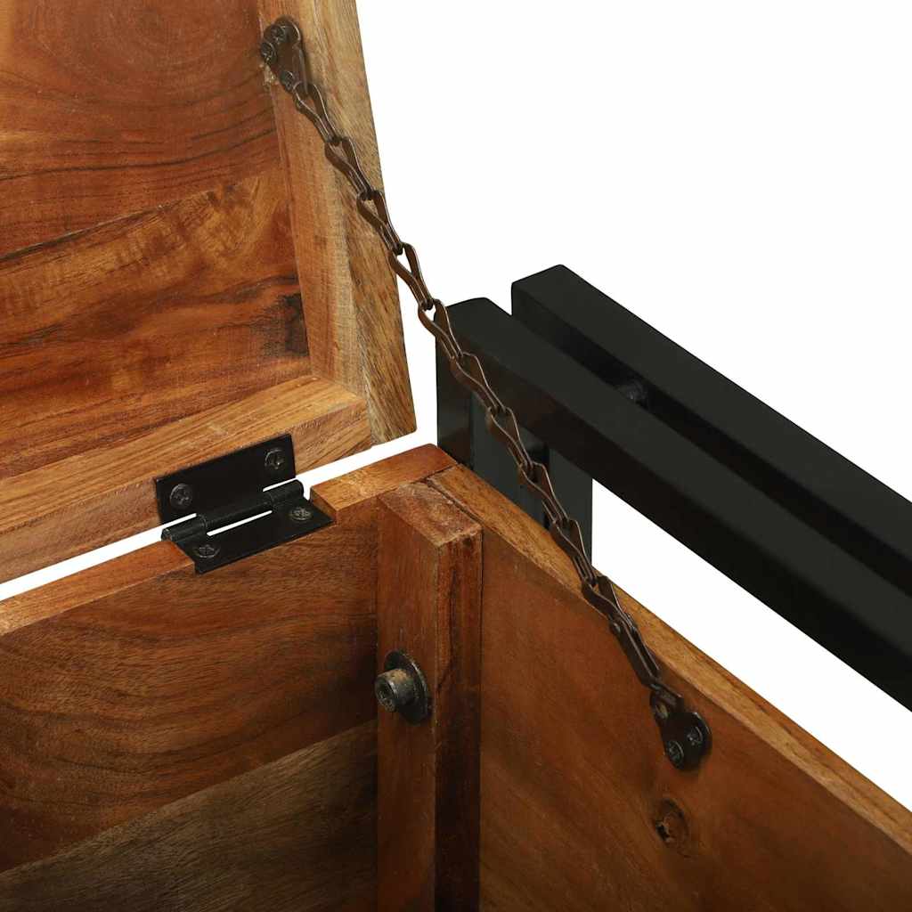 Cutie de depozitare 40 x 40 x 40 cm Lemn Solid de Acacia