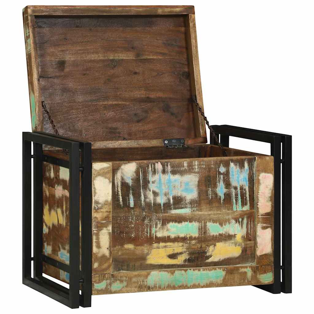 Cutie de depozitare 60 x 40 x 41 cm lemn recuperat