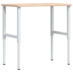 Banc lucru 100x60x(71,5-98) cm lemn masiv stejar dreptunghiular