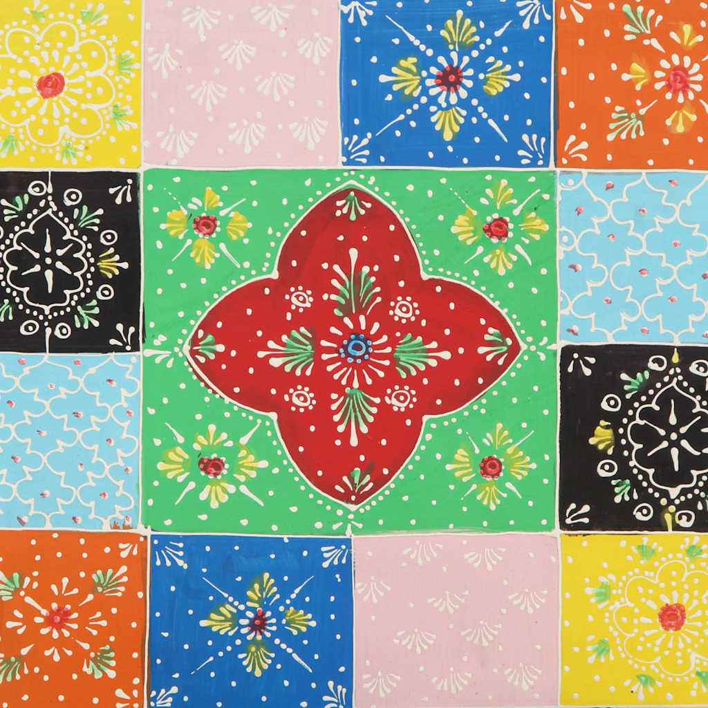 Noptiera 2 buc multicolor 40x35x45 cm lemn masiv de mango