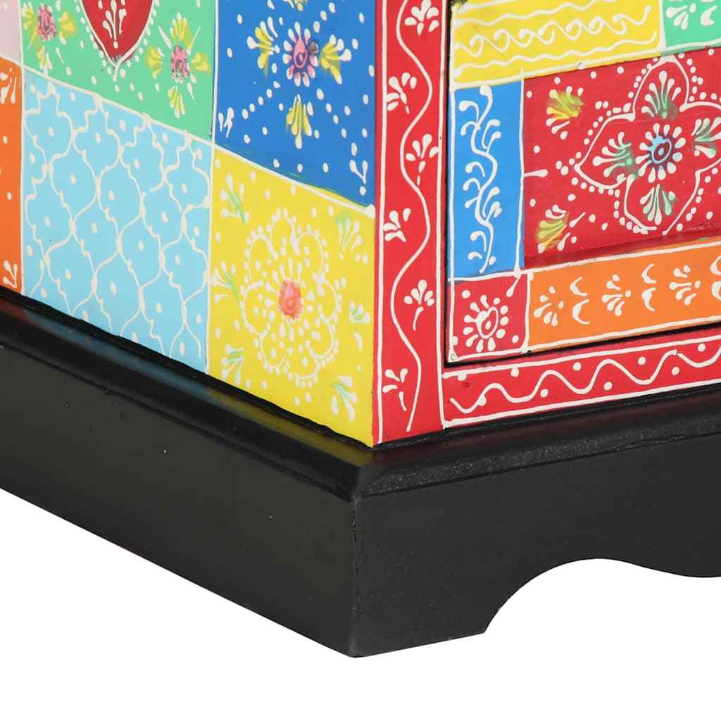 Dulap de noapte Multicolour 40 x 35 x 45 cm Lemn de mango solid