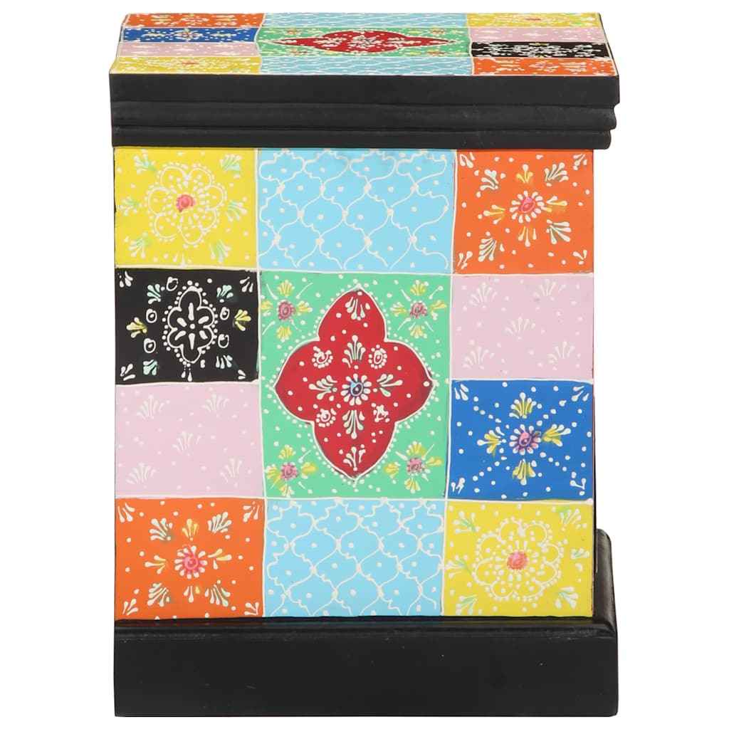 Dulap de noapte Multicolour 40 x 35 x 45 cm Lemn de mango solid