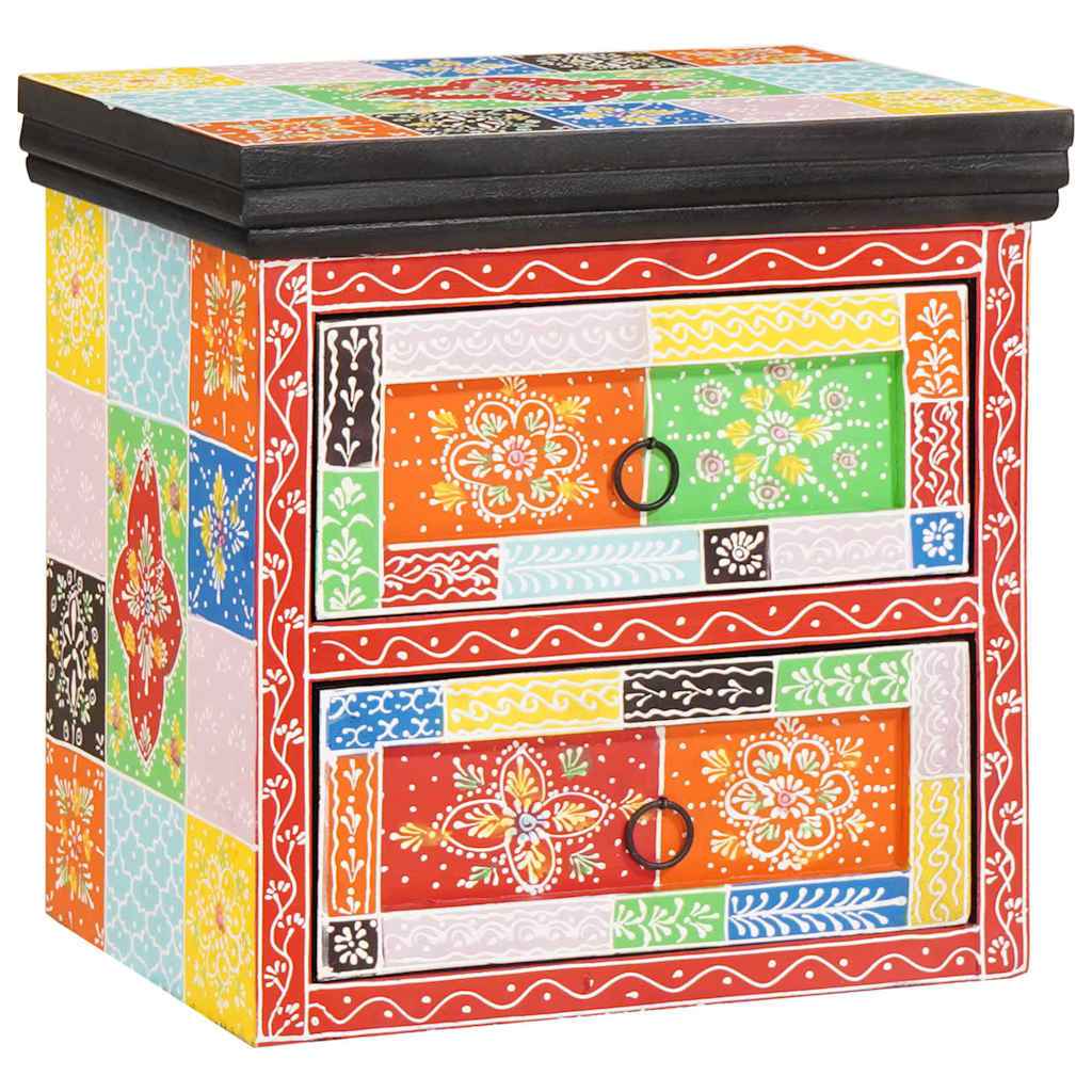 Dulap de noapte cu sertar 2 pcs Multicolour 40 x 30 x 40 cm