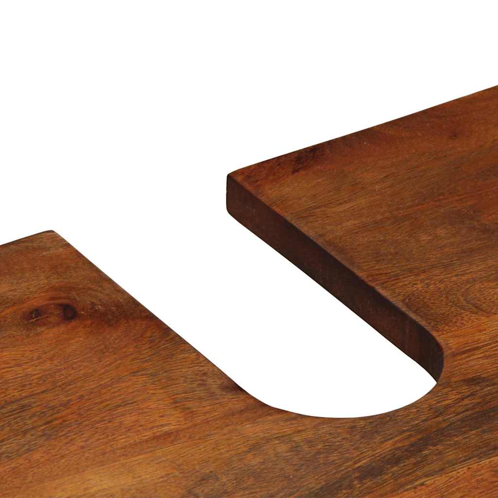 Set dulap baie cu sertar 3 pcs Maro miere Lemn de mango solid