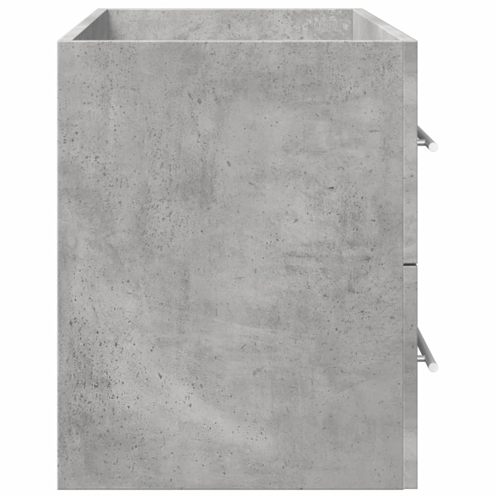 Dulap de chiuvetă gri beton 80x38,5x48 cm lemn prelucrat