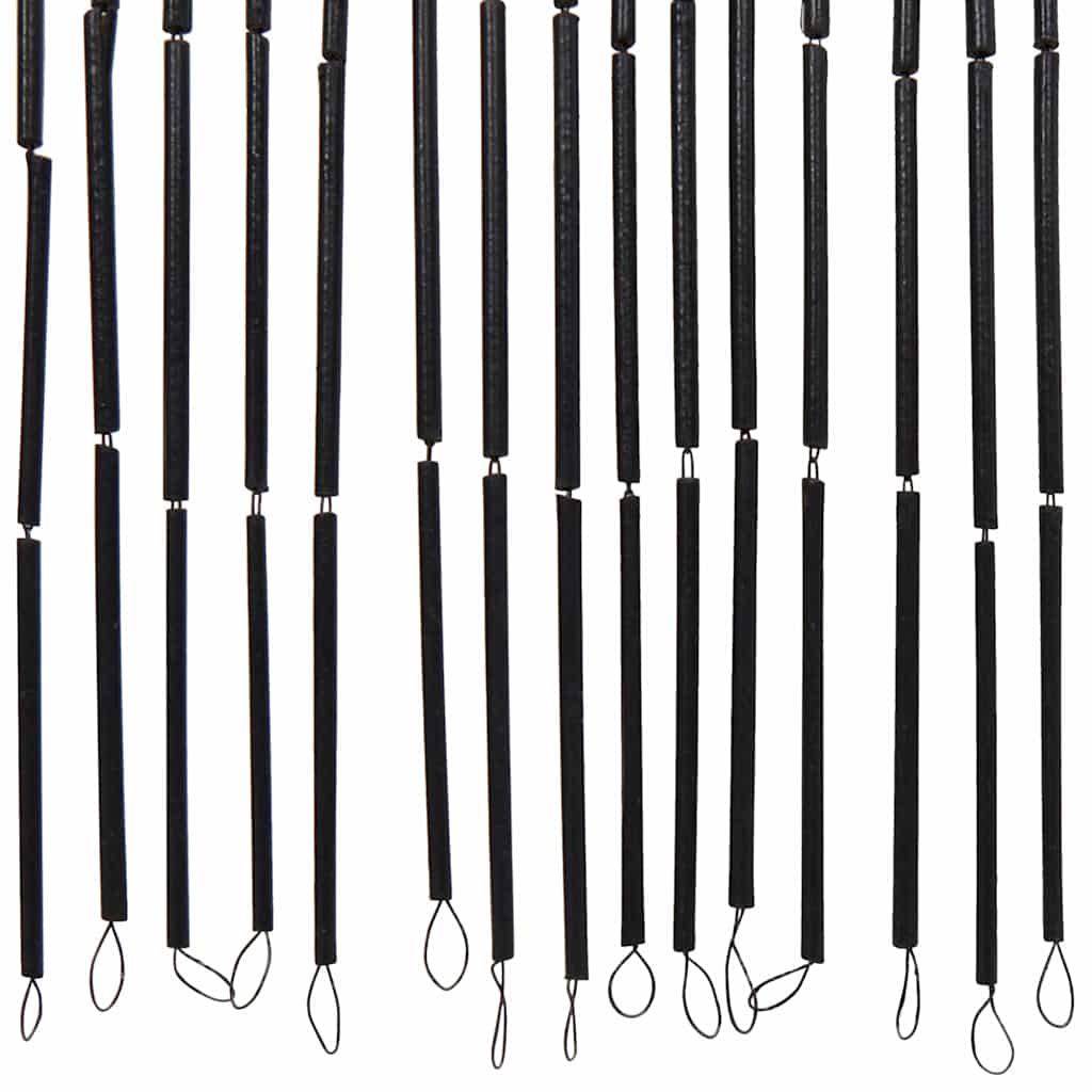 Perdele ușă cu insecte imprimeu palmieri 100x200 cm bambus