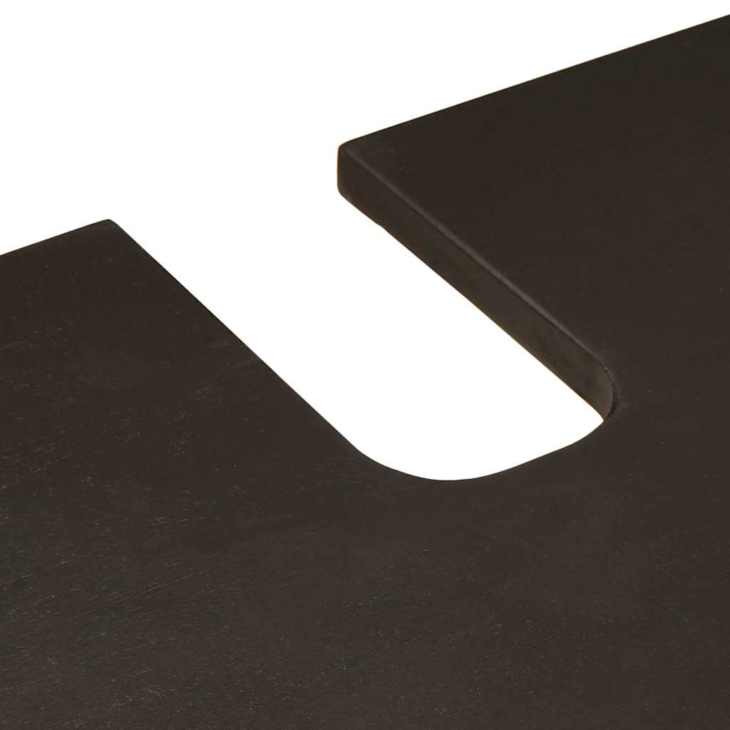 Dulap de chiuvetă cu raft cu ușă Negru și Aur 62 x 33 x 58 cm